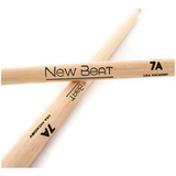 Baquetas New Beat Natural Punta De Madera Nb-7a