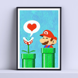 Cuadro Gamer Mario Bros 30x40cm