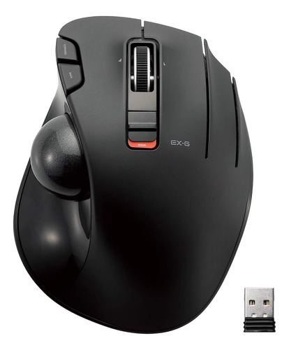 Mouse Inalambrico Con Trackball De Pulgar, 6 Botones Para...