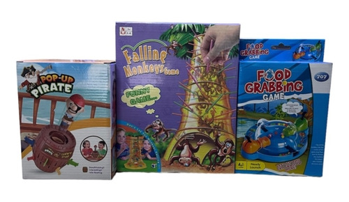 Pack 3 Juegos De Mesa Entretenidos Juegos Familiares Y Niños