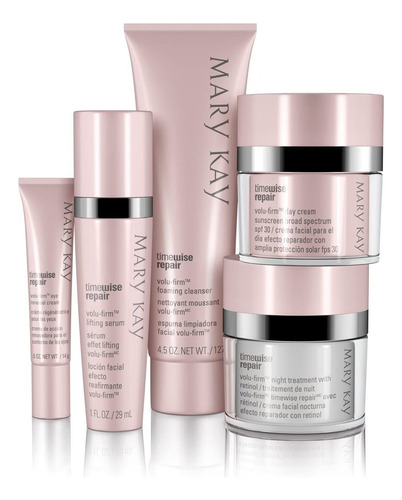 Mary Kay Set Completo 5 Productos Repair Volu Firm Promocion