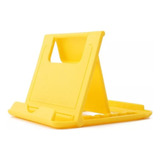 Soporte Celular, Tablet Para Escritorio Plegable Amarillo