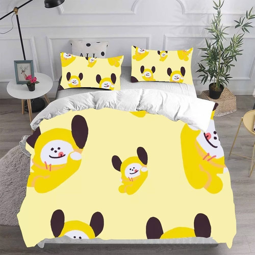 Btsbt21 Chimmy Fundas De Almohada, Doble Funda De Edredón