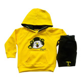 Conjunto Moletom Bordado Infantil Tigor - Super Qualidade