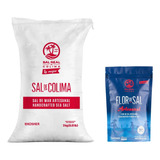 Sal De Mar De Colima Costal 3kg Y Ziploc Flor De Sal 453 Gr