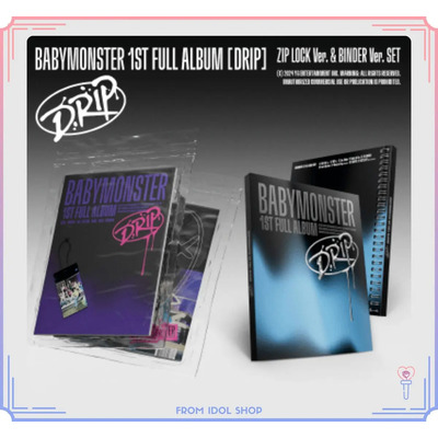 Álbum CD Babymonster Goteo Set Binder Zip Lock K-pop Corea del Sur | Meses sin interés