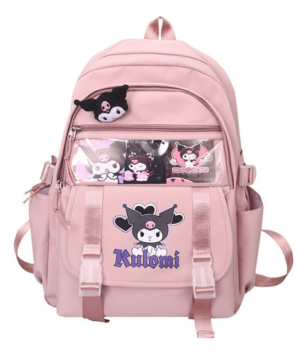 Mochila Kuromi Anime, Mochila Escolar Infantil, Bolsa Gris