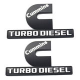 Paquete De 2 Emblemas Cummins Turbo Diésel, Insignias De Alt