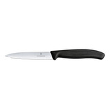 Cuchillo Mondador Swiss Classic Color Negro. Hoja 10 Cm.