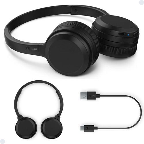 Headphone Bluetooth Fone Sem Fio Philips Acolchoado Dobrável