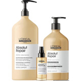 Absolut Repair Tripack ,shampoo 1.5 Acond750ml ,serum