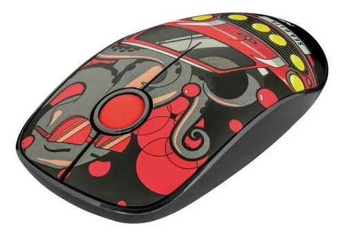 Mouse Trust Inalámbrico Silencioso Sketch Rojo Usb - Acuario