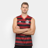 Camisa Regata Flamengo adidas Jogo I Rubro-negra 2019 Dw3918