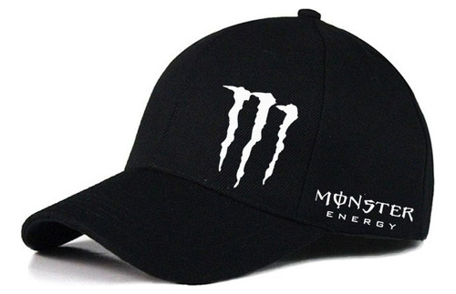 Boné Monster Energy Boné Aba Curva Regulável Símbolo Monster
