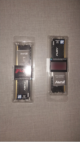 2 Memorias Ram Hyperx Fury 8gb Ddr4 2400mhz 