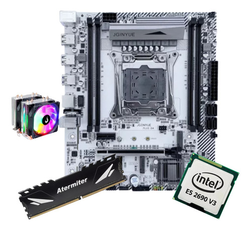 Kit Gamer Placa Mãe X99 White Intel Xeon E5 2690 V3 32gb Coo