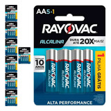 48 Pilhas Alcalinas Aa 2a Pequena Rayovac 8 Cart