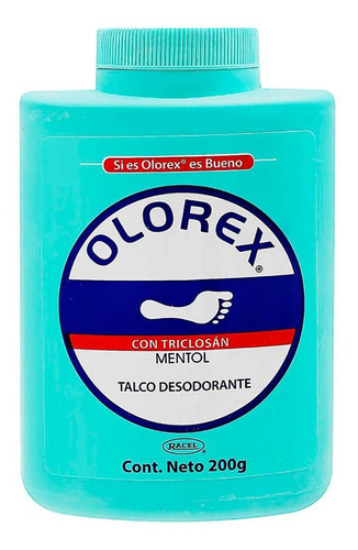 Talco Para Pies Olorex Mentol Desodorante 200g