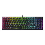 Teclado Gamer Razer Blackwidow V4 X Rgb Mecanico Syellow Esp Idioma Español Latinoamérica