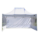 Carpa Gazebo Plegable 3h En Aluminio 3x4,5 Mts Con 3 Paredes