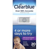 Clearblue Kit Predictor Digital Avanzado De Ovulación, 20 