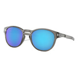 Anteojos De Sol Polarizados Oakley Latch Standard Con Marco De O Matter Color Matte Grey Ink, Lente Sapphire De Plutonite Prizm, Varilla Matte Grey Ink De O Matter - Oo9265