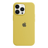 Capa Amarela Silicone Compatível Com iPhone 7 Até 13 Pro Max