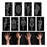 Kit De Plantillas De Tatuaje De Henna, Plantillas Reutilizab