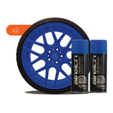 Kit Bicicleta Stretch X2 Pintura Azul Mate Removible Spray