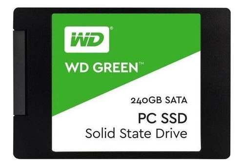 Disco Sólido Interno Western Digital Wd Green Wds240g2g0a 240gb Verde Original E Lacrado