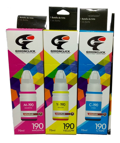 G-190   G1100 G3100 Tinta Especial Para Impresoras Canon Set