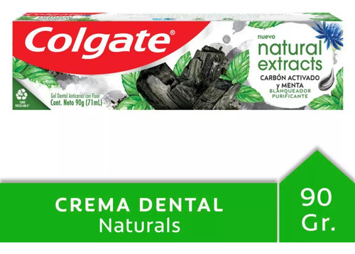 Colgate Pasta Dental Naturals Carbón 90g