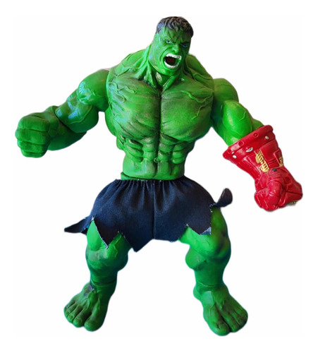 Muñeco Figura De Acción Hulk Guante De Thanos 33 Cm Bootleg
