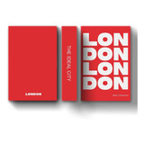 Caixa Porta Objeto Livro Decorativo London Vermelho P/ Mesa