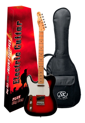 Guitarra Vintage Telecaster Sx Ftl-50 De Zurdos + Funda
