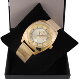 Relógio Orient Automático Masculino F49gg011 C1kx Dourado