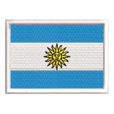 Patch Bordado Bandeira 7x5cm Argentina - País