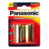 Pila Panasonic C Alcalina X2 Grandes