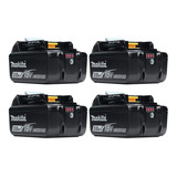 4 Baterias De Lítio 18v 3.0ah Makita Bl1830b 197599-5