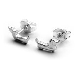 Aros Perro Salchicha 8mm Plata 925