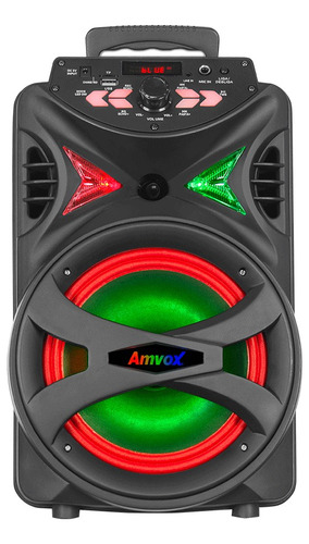 Caixa De Som Amplificada Bluetooth Aca255 Hit Portátil Amvox
