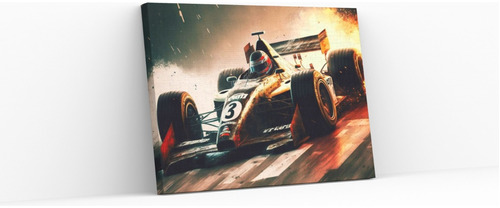 Cuadro Canvas Moderno Perfecto Para Sala Ferrari F1 Numero 3