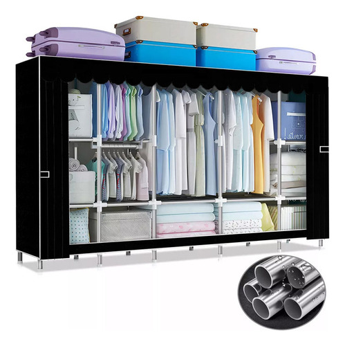 Armario Armable Ropero Closed Closet Organizador Ropa 245cm