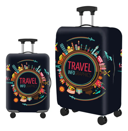 Funda Maleta Elástica Cubierta Equipaje Viaje Espesar | MercadoLibre