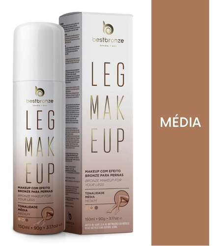 Leg Makeup Para Pernas Best Bronze Média 150ml