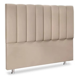 Cabeceira Estofada Cama Box Queen Carla 1,60 Cm Suede