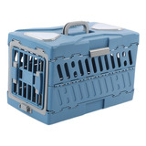 Caja Plegable Para Cachorros, Caja De Transporte Azul