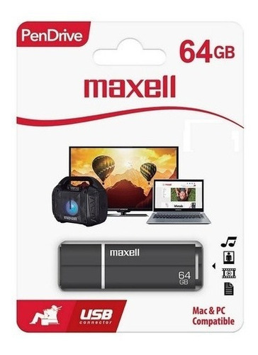 Pendrive 64 Gb Memoria Usb Agujero Para Colgar 3.0 Maxell 