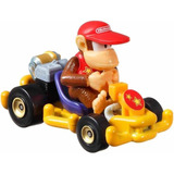 Coche Fundido A Presión Hot Wheels Mario Kart Diddy Kong [es