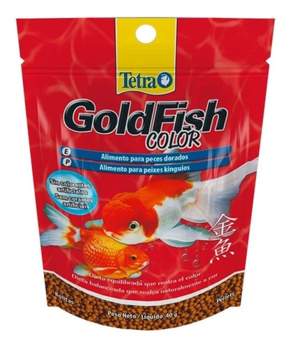Alimento Tetra Goldfish Color 40g Peces Agua Fria Carassius